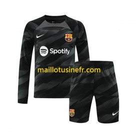 Maillot de Foot FC Barcelone Extérieur Gardien 2023-24 Manches Longues - Enfant